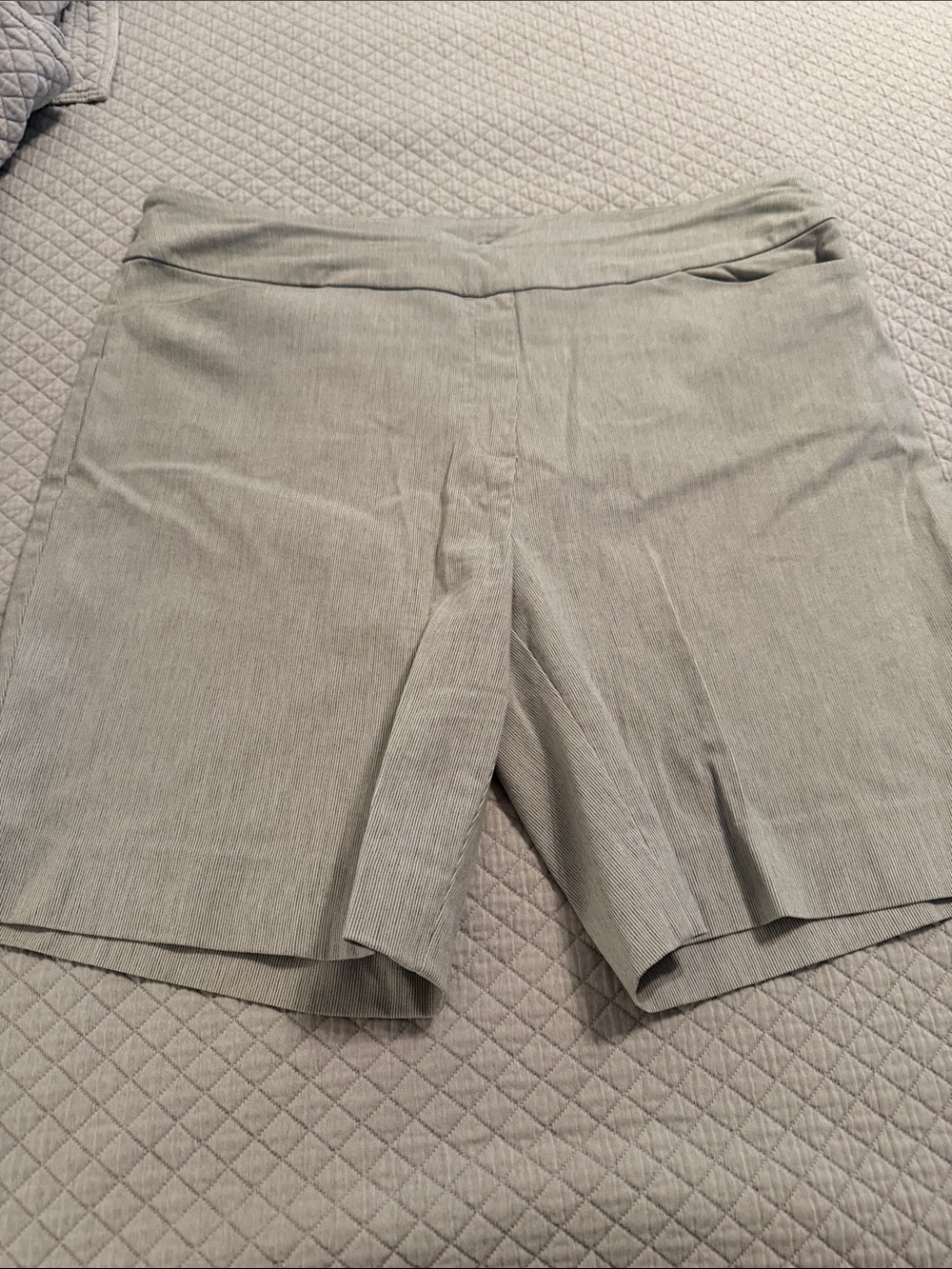 Women’s Tailored High-Waist Shorts in Light Gray